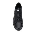 Sneakers von Emporio Armani EA7, in der Farbe Schwarz, aus Geprägte, andere Perspektive, Vorschaubild