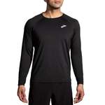 Laufshirt von Brooks, in der Farbe Schwarz, aus Polyester, andere Perspektive, Vorschaubild