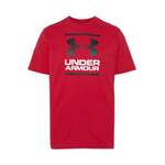 T-Shirt von Under Armour, in der Farbe Rot, aus Baumwolle, andere Perspektive, Vorschaubild