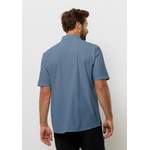 T-Shirt von Jack Wolfskin, in der Farbe Blau, aus Polyester, andere Perspektive, Vorschaubild