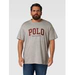 T-Shirt von Polo Ralph Lauren Big & Tall, in der Farbe Grau, aus Baumwolle, andere Perspektive, Vorschaubild