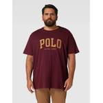 T-Shirt von Polo Ralph Lauren Big & Tall, in der Farbe Rot, aus Baumwolle, andere Perspektive, Vorschaubild