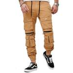 Straight Leg Jeans von OneRedox, in der Farbe Beige, andere Perspektive, Vorschaubild