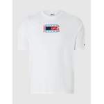 T-Shirt von Tommy Jeans Plus, in der Farbe Weiss, aus Baumwolle, Vorschaubild
