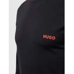 Langarm Shirt von HUGO, in der Farbe Schwarz, aus Baumwolle, andere Perspektive, Vorschaubild
