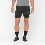 Sportshorts von Salomon, in der Farbe Schwarz, aus Polyester, andere Perspektive, Vorschaubild