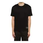 T-Shirt von Valentino, in der Farbe Schwarz, aus Baumwolle, andere Perspektive, Vorschaubild