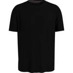 T-Shirt von Tommy Hilfiger TAILORED, in der Farbe Schwarz, aus Baumwolle, andere Perspektive, Vorschaubild