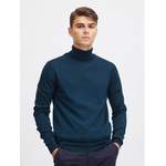 Rollkragenpullover von casual friday, in der Farbe Blau, aus Wolle, Vorschaubild