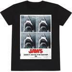 T-Shirt von Jaws, in der Farbe Schwarz, andere Perspektive, Vorschaubild