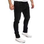 Slim Fit Jeans von Yazubi, in der Farbe Schwarz, andere Perspektive, Vorschaubild