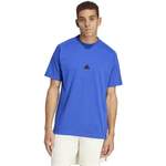 T-Shirt von Adidas, in der Farbe Blau, aus Polyester, andere Perspektive, Vorschaubild