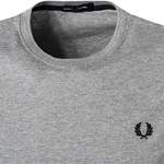 T-Shirt von Fred Perry, in der Farbe Grau, aus Baumwolle, andere Perspektive, Vorschaubild