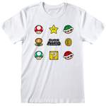 T-Shirt von Super Mario, in der Farbe Weiss, andere Perspektive, Vorschaubild