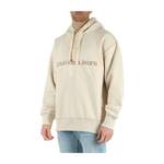 Sweatshirt von Calvin Klein Jeans, in der Farbe Beige, aus Baumwollstoff, andere Perspektive, Vorschaubild