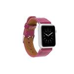 Smartwatch-Armband von Renna Leather, in der Farbe Rosa, andere Perspektive, Vorschaubild