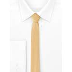 Schmale Krawatte von Ladeheid, in der Farbe Gold, aus Polyester, andere Perspektive, Vorschaubild