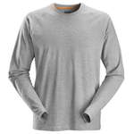 Langarm Shirt von Snickers, in der Farbe Grau, andere Perspektive, Vorschaubild