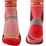 Sportsocke von Bridgedale, in der Farbe Rot, aus Polyester, andere Perspektive, Vorschaubild