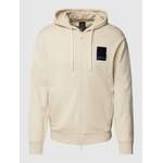 Sweatjacke von ARMANI EXCHANGE, in der Farbe Beige, aus Baumwolle, Vorschaubild