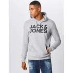 Kapuzenpullover von jack & jones, in der Farbe Grau, aus Polyester, andere Perspektive, Vorschaubild