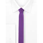 Schmale Krawatte von Ladeheid, in der Farbe Lila, aus Polyester, andere Perspektive, Vorschaubild