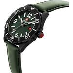 Schweizer Uhr von Swiss Military Hanowa, in der Farbe Grün, aus Edelstahl, andere Perspektive, Vorschaubild
