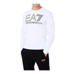 Sweatshirt von Emporio Armani EA7, in der Farbe Weiss, aus Baumwolle, andere Perspektive, Vorschaubild