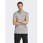 T-Shirt von Adidas, in der Farbe Grau, aus Baumwolle, andere Perspektive, Vorschaubild