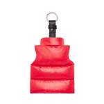 Schlüsselanhänger von Moncler, in der Farbe Rot, aus Polyester, andere Perspektive, Vorschaubild