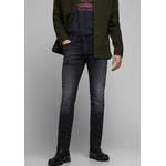 Slim Fit Jeans von jack & jones, in der Farbe Schwarz, aus Polyester, andere Perspektive, Vorschaubild