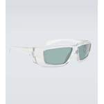 Herren-Sonnenbrille von Rick Owens, in der Farbe Weiss, andere Perspektive, Vorschaubild