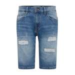 Jeans Shorts von Indicode, in der Farbe Blau, andere Perspektive, Vorschaubild