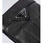 Lederhandschuhe von Prada, in der Farbe Schwarz, andere Perspektive, Vorschaubild