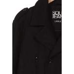 Mantel von Solid, in der Farbe Schwarz, aus Wolle, andere Perspektive, Vorschaubild