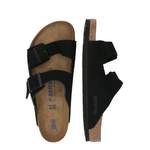 Pantolette von Birkenstock, in der Farbe Schwarz, aus Leder, andere Perspektive, Vorschaubild