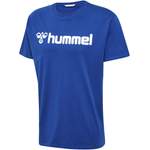 T-Shirt von Hummel, in der Farbe Blau, aus Baumwolle, andere Perspektive, Vorschaubild