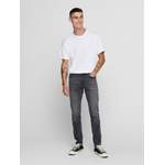 Slim Fit Jeans von Only & Sons, in der Farbe Grau, aus Baumwolle, andere Perspektive, Vorschaubild