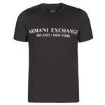T-Shirt von Armani Exchange, in der Farbe Schwarz, aus Baumwolle, Vorschaubild