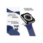 Smartwatch-Armband von Nalia, aus Edelstahl, andere Perspektive, Vorschaubild