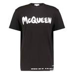 T-Shirt von Alexander McQueen, in der Farbe Schwarz, aus Baumwolle, Vorschaubild