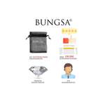 Lederarmband von BUNGSA, in der Farbe Schwarz, aus Kunstleder, andere Perspektive, Vorschaubild