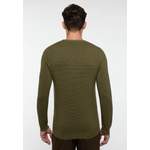 Herren-Pullover von Eterna, in der Farbe Grün, aus Wolle, andere Perspektive, Vorschaubild