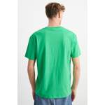 T-Shirt von C&A, in der Farbe Grün, aus Baumwolle, andere Perspektive, Vorschaubild