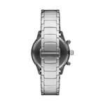 Herren-Armbanduhr von Emporio Armani, in der Farbe Silber, aus Kristallglas, andere Perspektive, Vorschaubild
