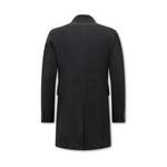 Mantel von Enos, in der Farbe Schwarz, aus Polyester, andere Perspektive, Vorschaubild
