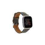 Smartwatch-Armband von Renna Leather, in der Farbe Grau, andere Perspektive, Vorschaubild