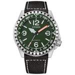 Herren-Armbanduhr von Citizen, in der Farbe Grün, aus Edelstahl, Vorschaubild