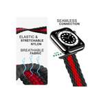 Smartwatch-Armband von Nalia, in der Farbe Schwarz, aus Nylon, andere Perspektive, Vorschaubild
