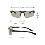 Herren-Sonnenbrille von FIDDY, in der Farbe Grau, andere Perspektive, Vorschaubild